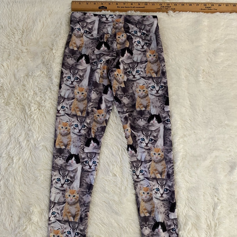 Justice and Capellini Kids print leggings cats donuts cake girls size 12 m/l